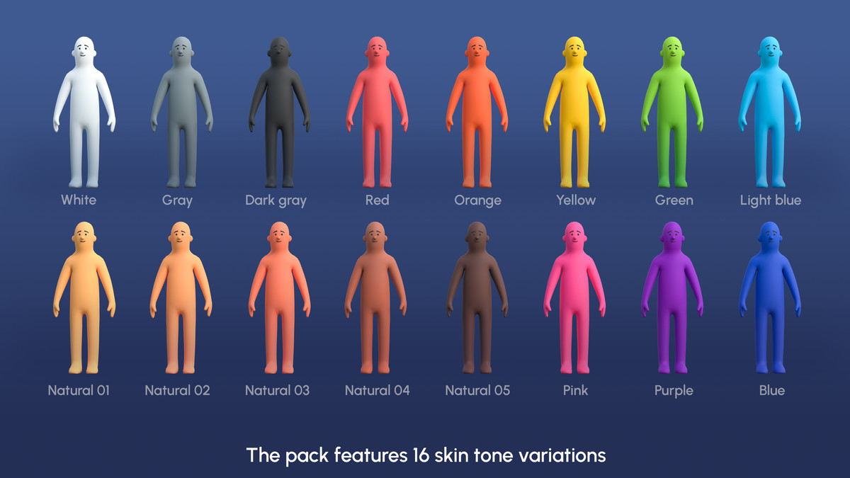 Astronaut Characters - Low Poly 3D Models Pack