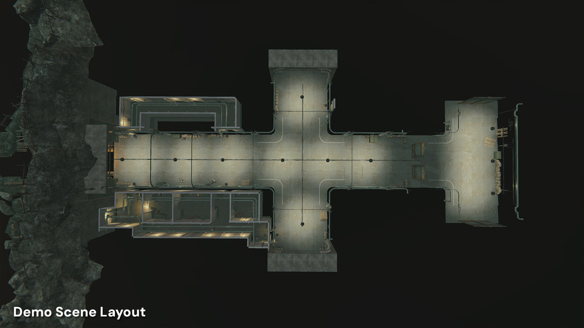 WW2 & Cold War Modular Military Bunker Entrance, Tunnel and Checkpoint