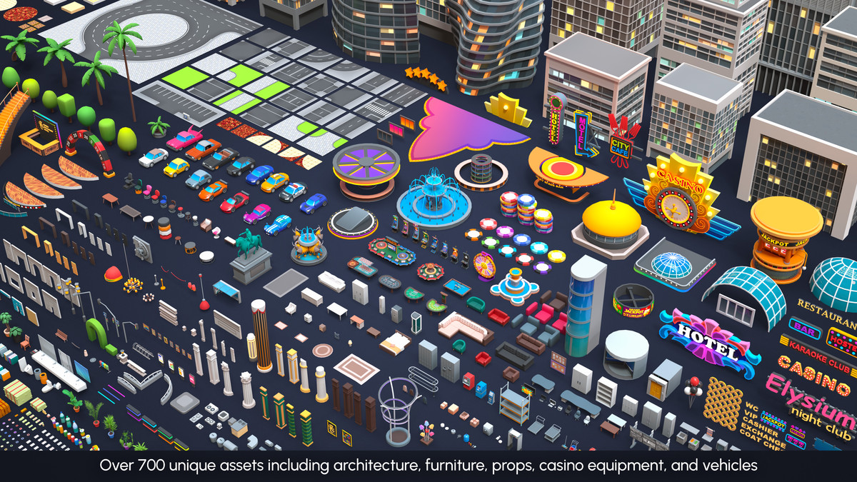Casino - Low Poly Asset Pack