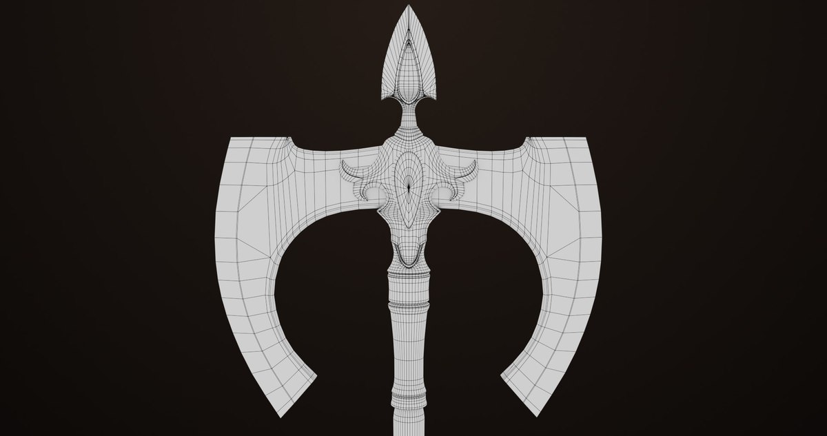 3 Medieval Battle Axes URP HDRP Textures