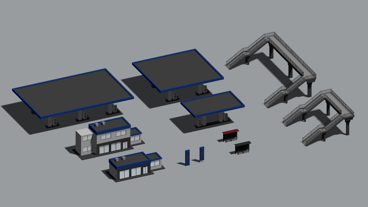 Low Poly Urban Traffic Pack