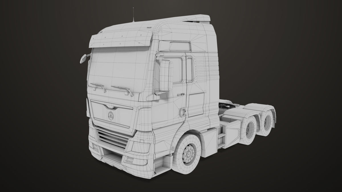Heavy Truck 04 Chassis White URP HDRP Textures