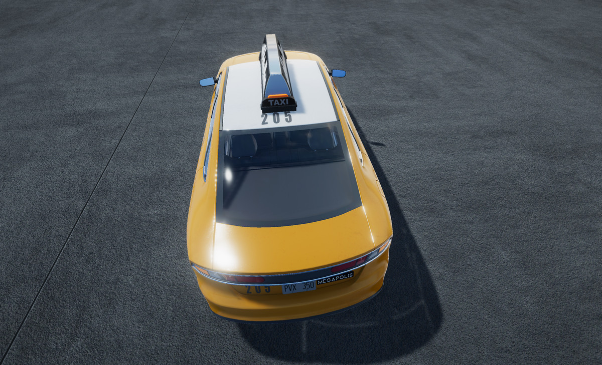 Generic taxi sedan