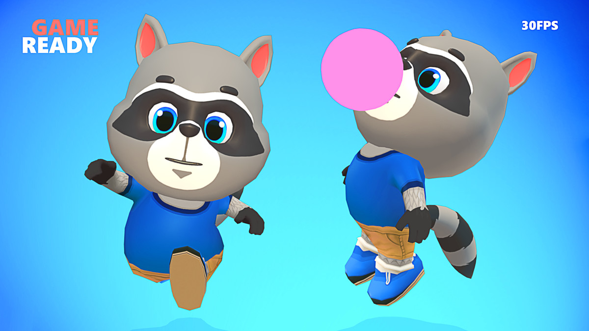 Raccoon Dog Animated
