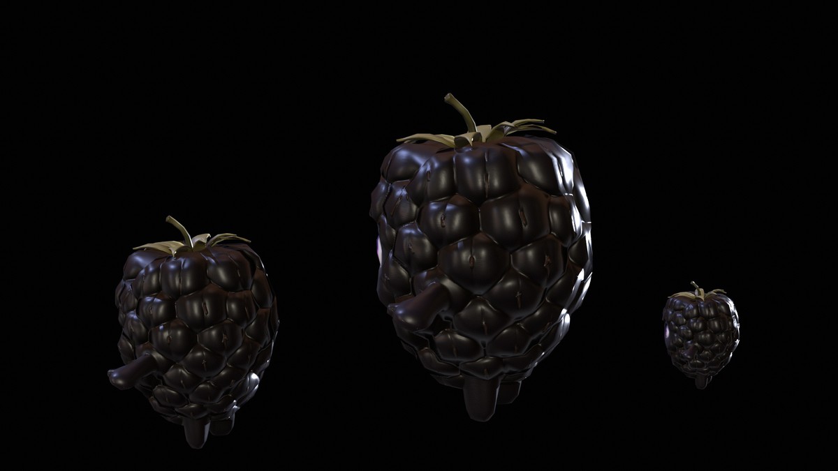 Chibi Fruit Blackberry Two