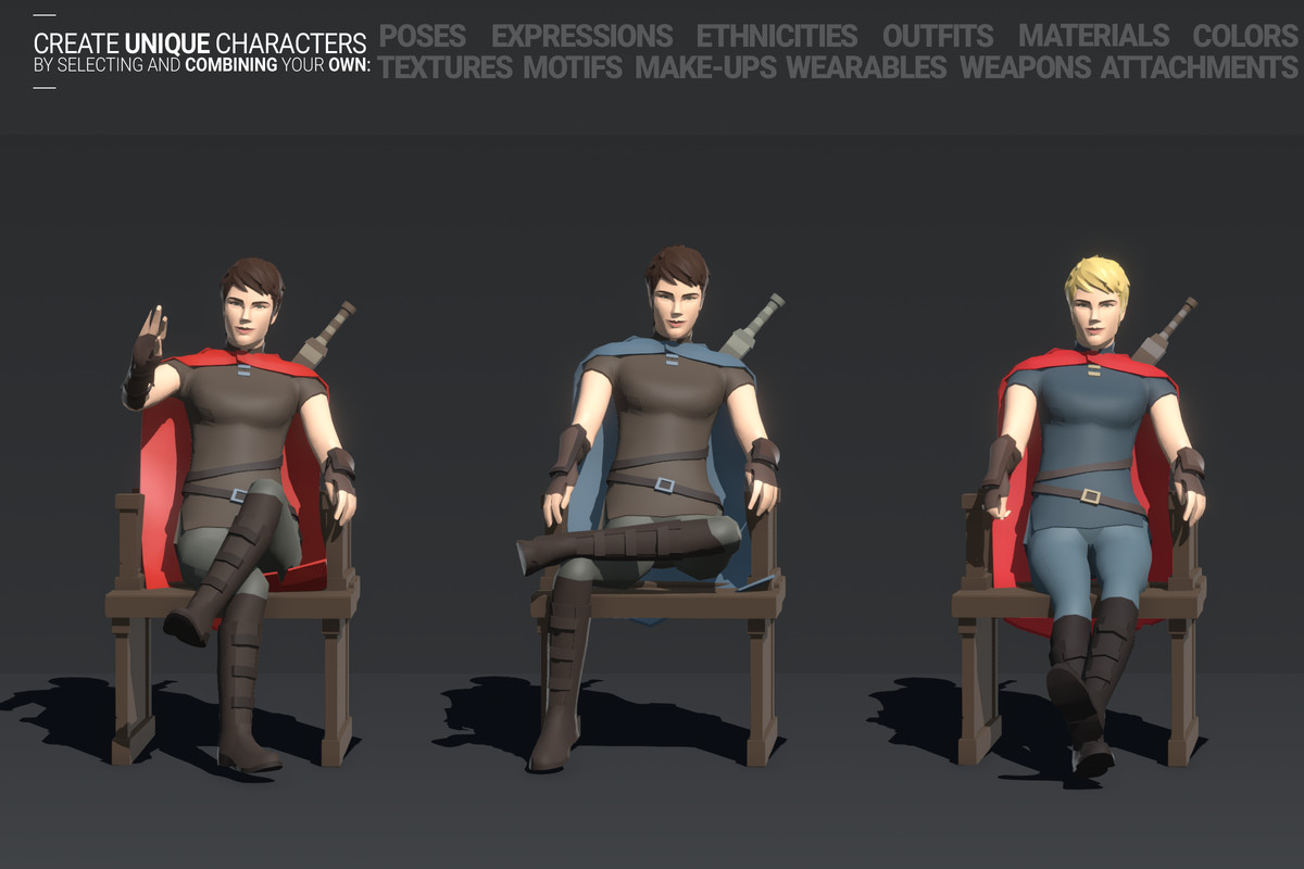 Polyquest Heroes: Warrior I Huntress