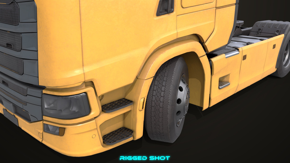 Chassis 06 Yellow URP HDRP Textures