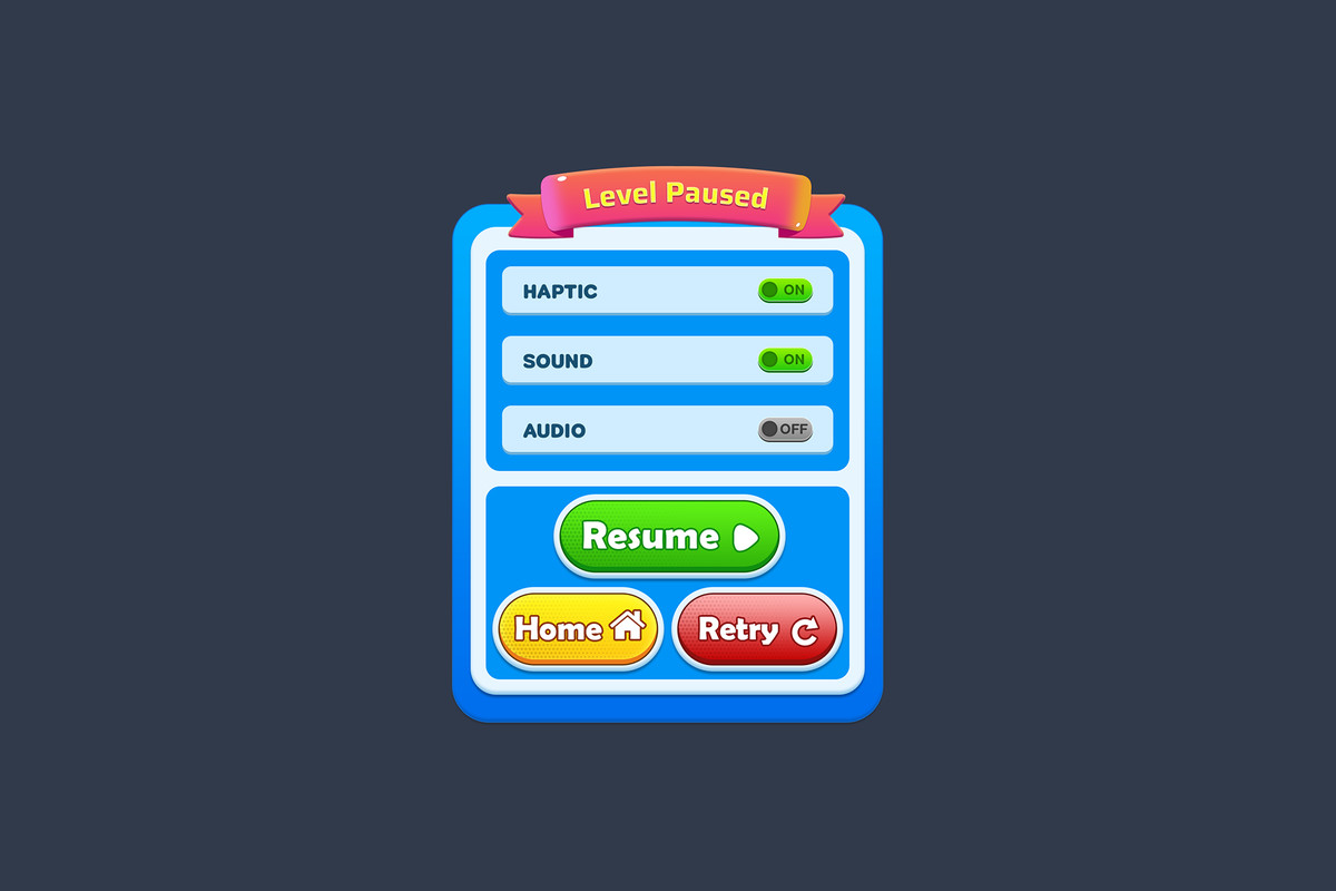 Universal Hypercasual UI Kit – 2D Game UI, HUD, Menus & GUI