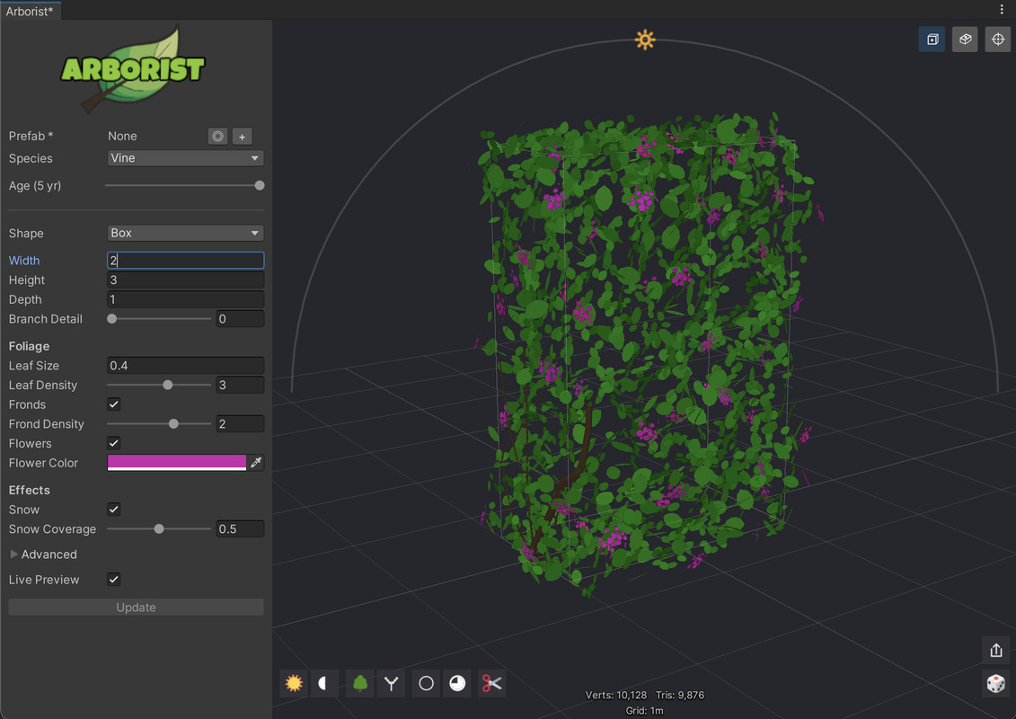 Arborist - Seasonal Procedural Trees