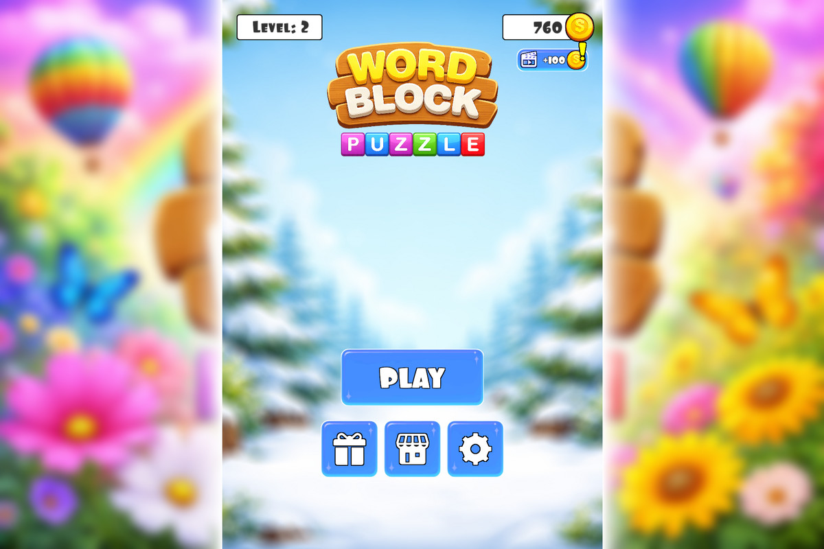 Word Block Puzzle - Complete Mobile Game Template