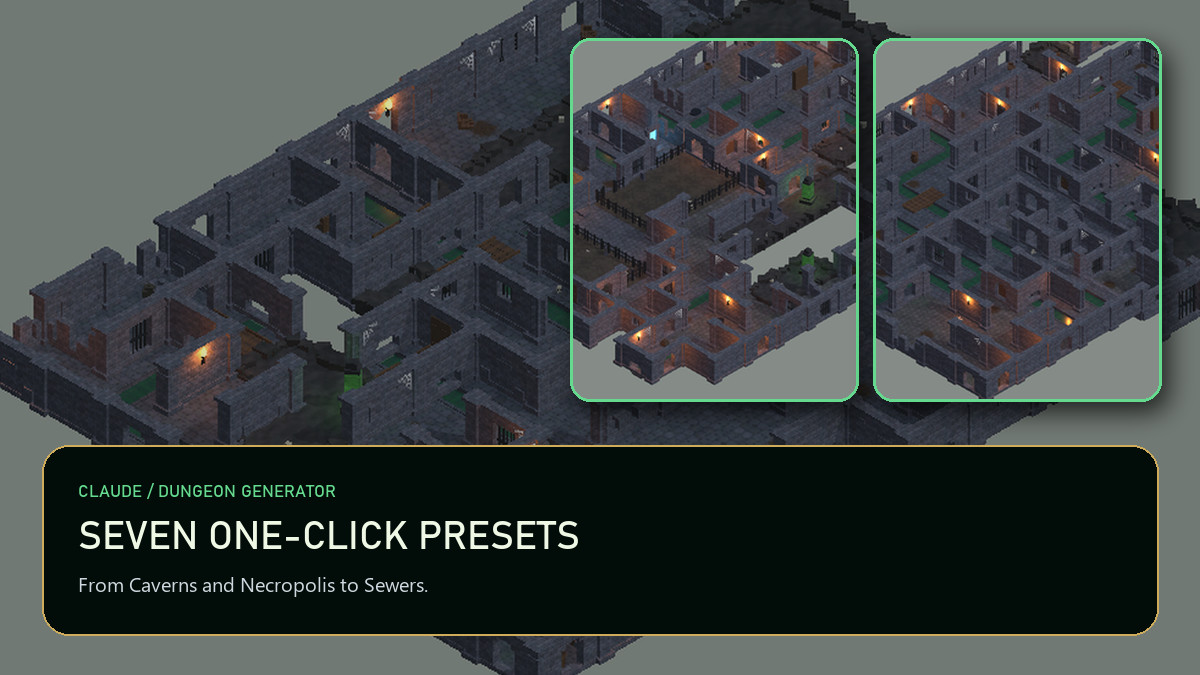Dungeon Generator - WFC Level Builder, Live Painting & NavMesh