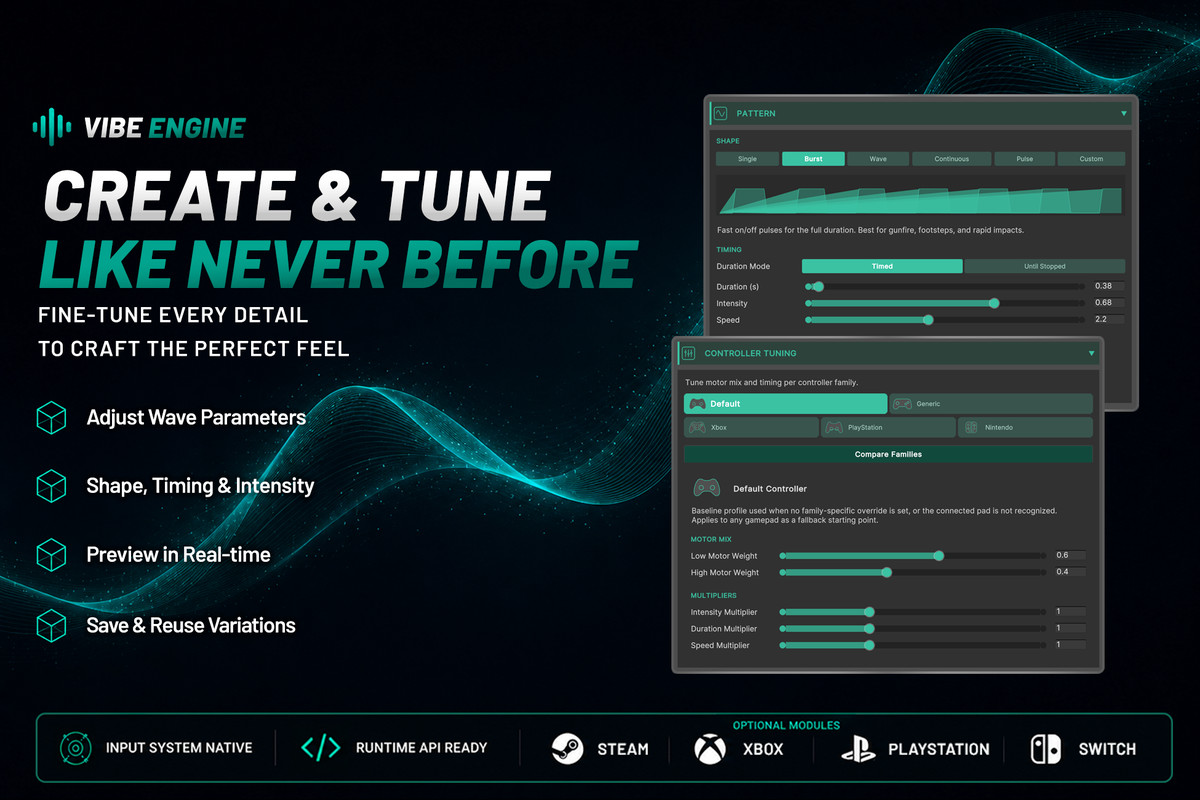 Vibe Engine - Controller Haptics Elevated