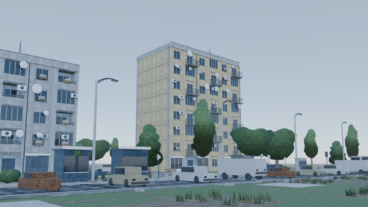 Soviet Panel Block Estate — Modular Urban Kit