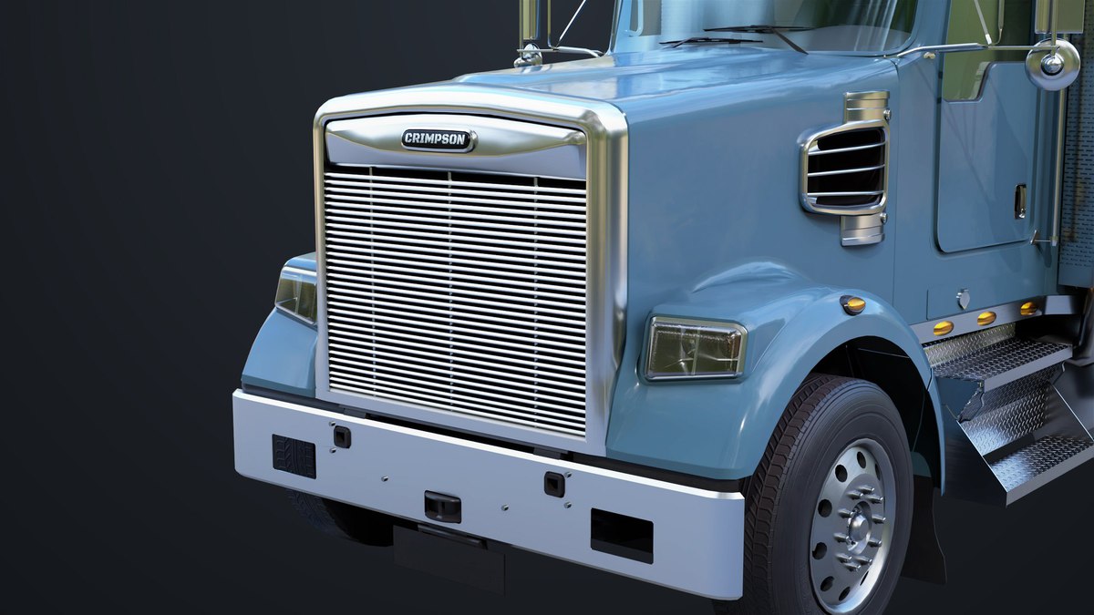 Heavy Truck Chassis 07 Cyan and Grey URP HDRP Textures