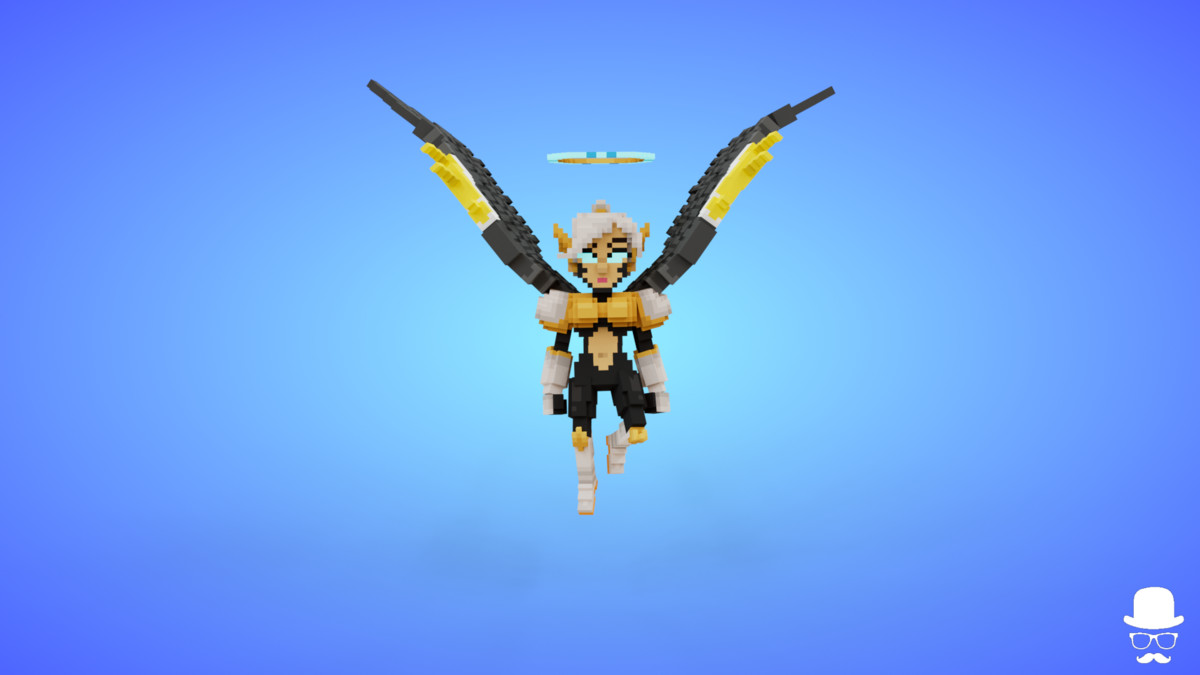 Voxel Angel Characters Pack