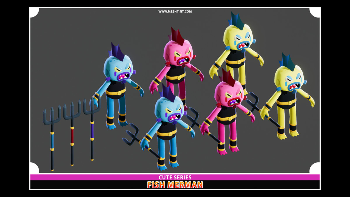 Monsters Ultimate Pack 10 Cute Pro Series