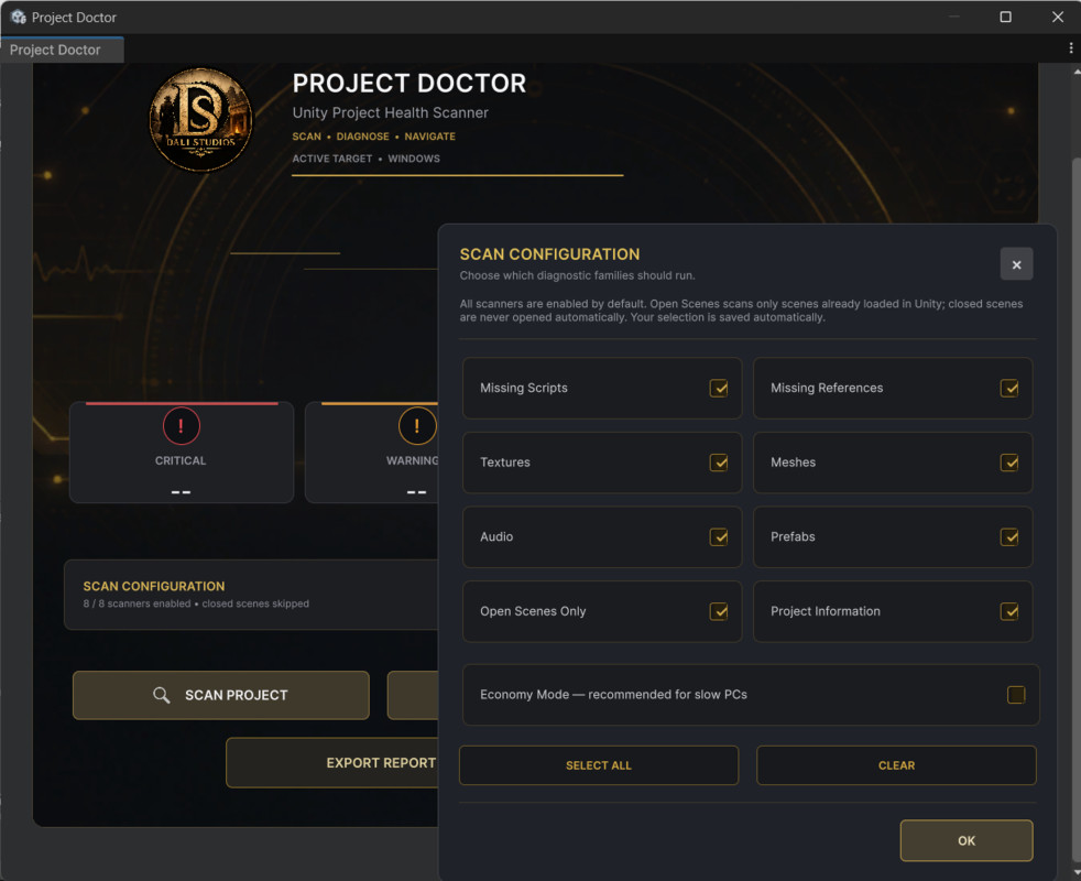 Project Doctor - Project Health Scanner