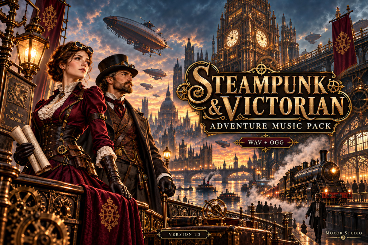 Steampunk & Victorian Adventure Music Pack