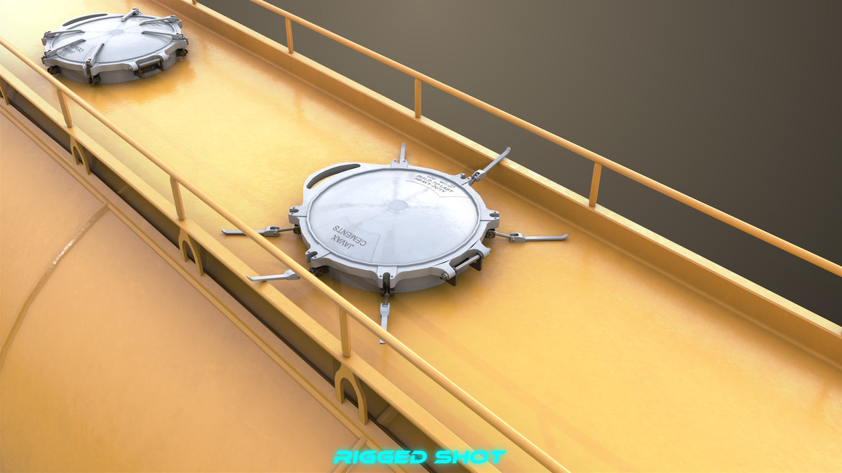 Chassis 06 Cement Trailer 01 Yellow