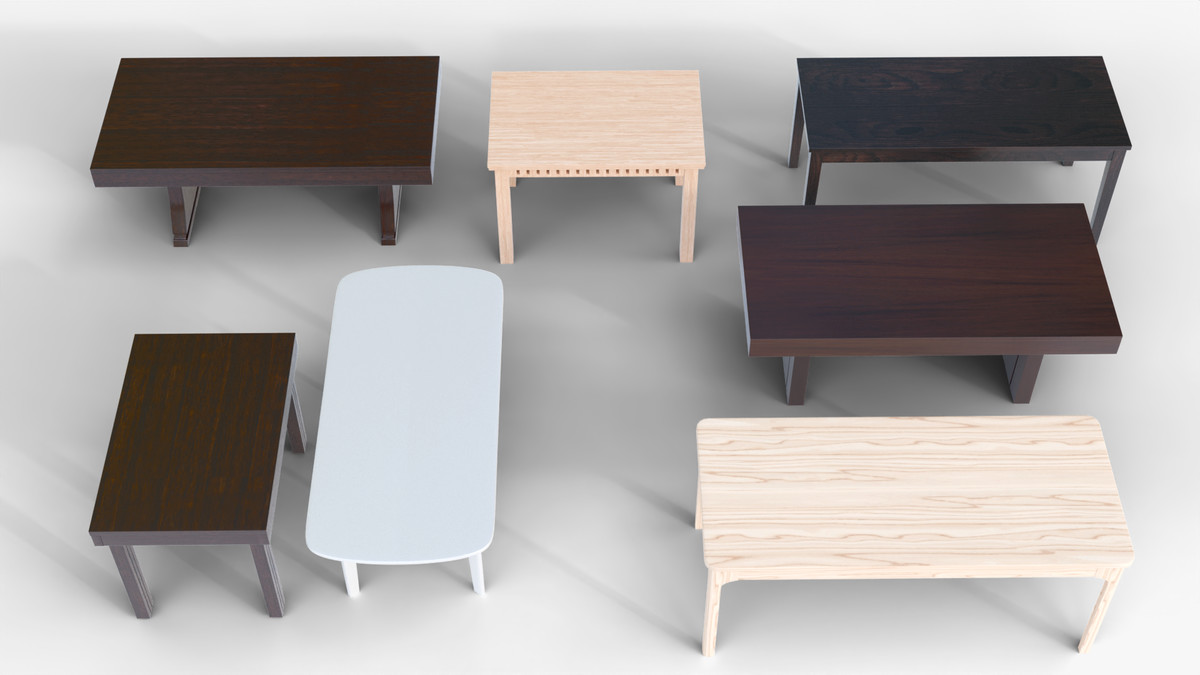 7 Wooden & Modern Table Pack 3