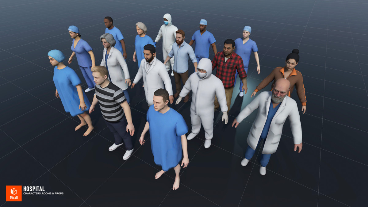 Hospital - Characters, Rooms & Props