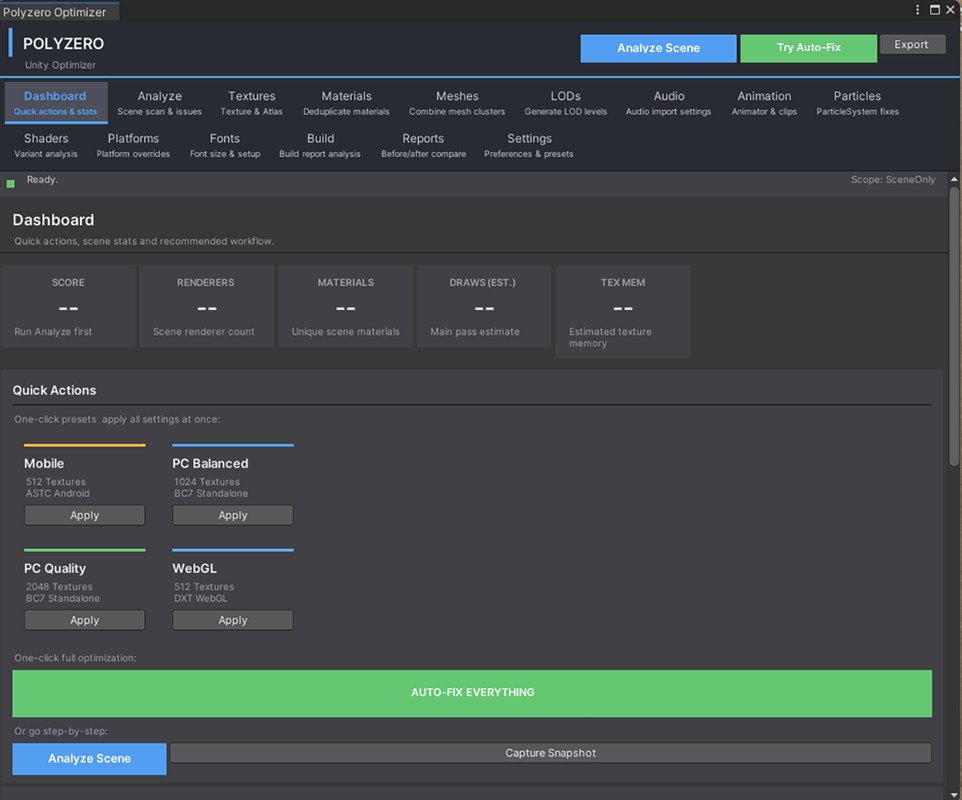 Optimizer – All-in-One Performance Toolkit