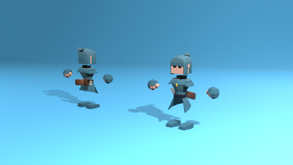 Low Poly Cubic Character - By Shokubutsu