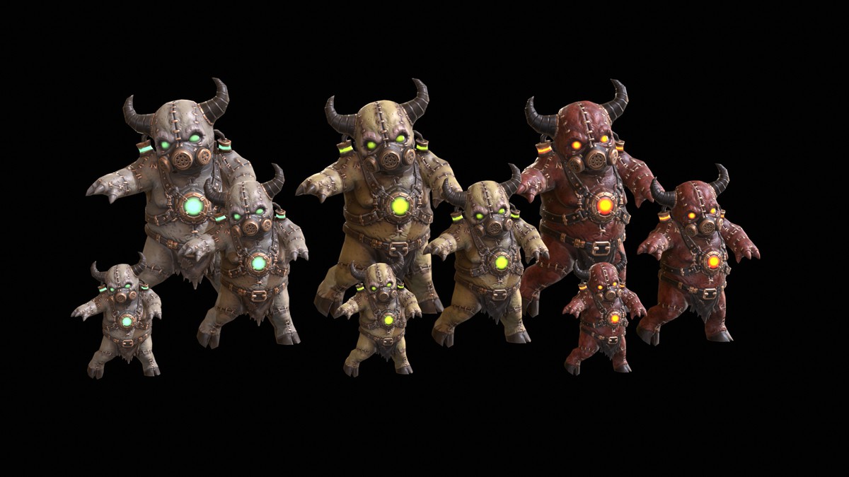 Chibi Necro Zombie Bull