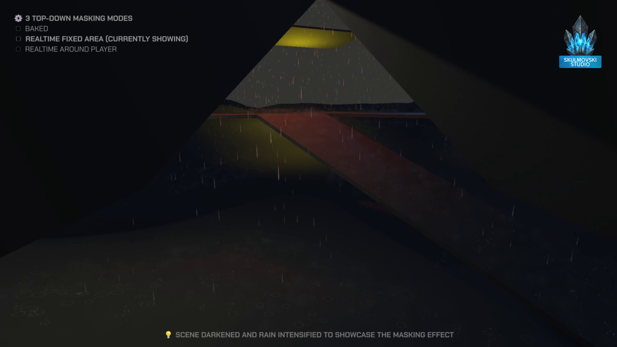Rain VFX — Roof & Indoor Occlusion · URP & HDRP