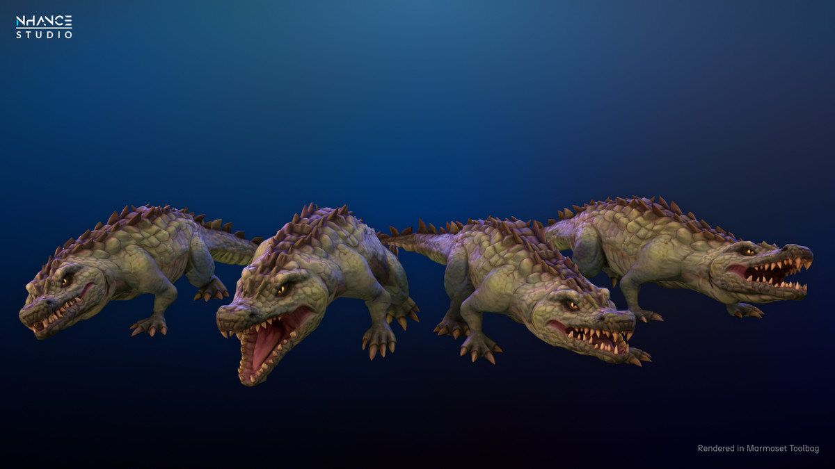 Stylized Fantasy Crocodile