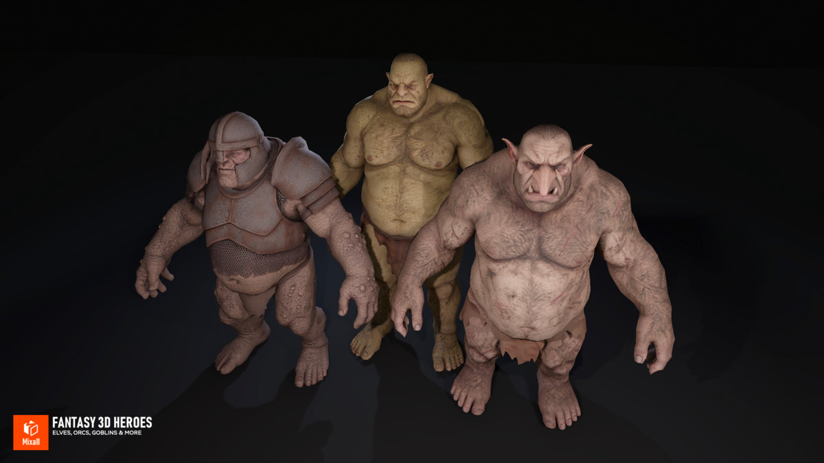 Fantasy 3D Heroes: Elves, Orcs, Goblins & More