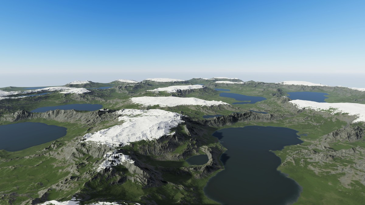 Procedural Ridged Mountains 8K & 4K - 54 Terrains