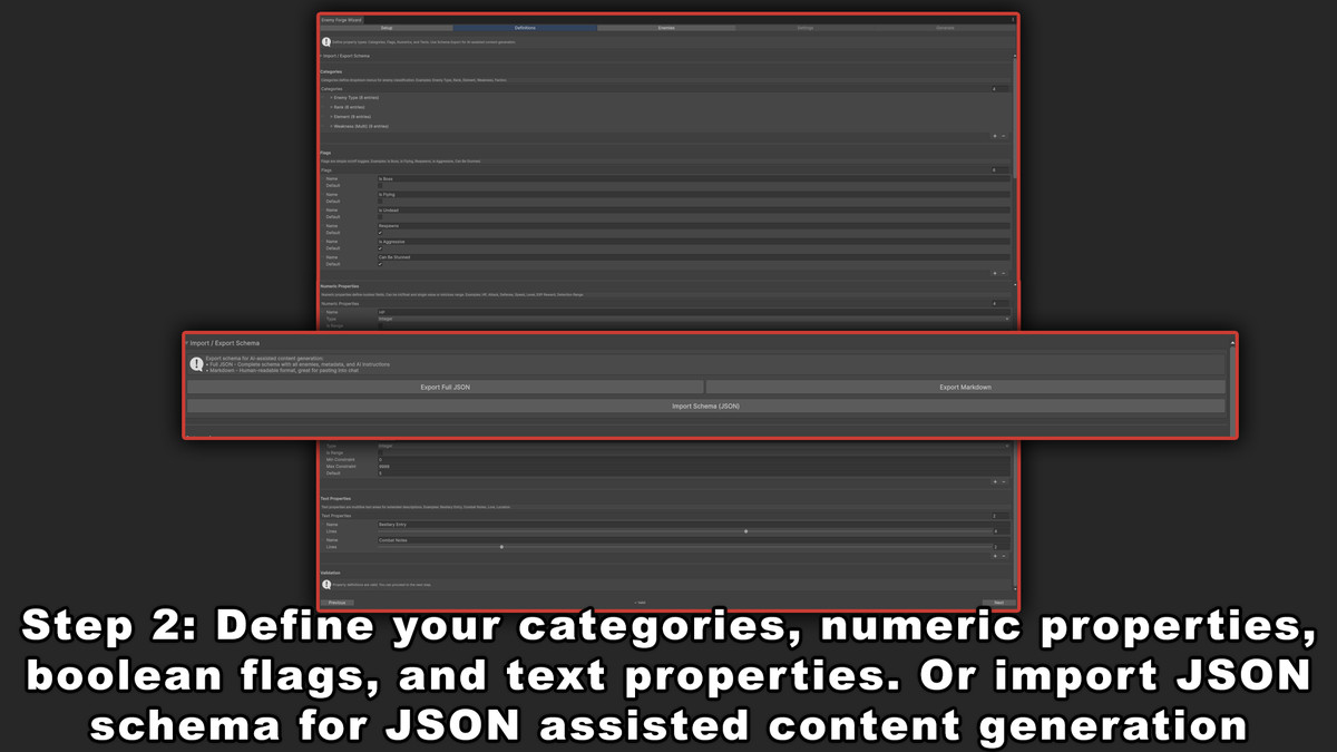Simple Enemy Forge: No-Code Enemy, Squad, Spawn, Scaling & Wave w/ JSON Export