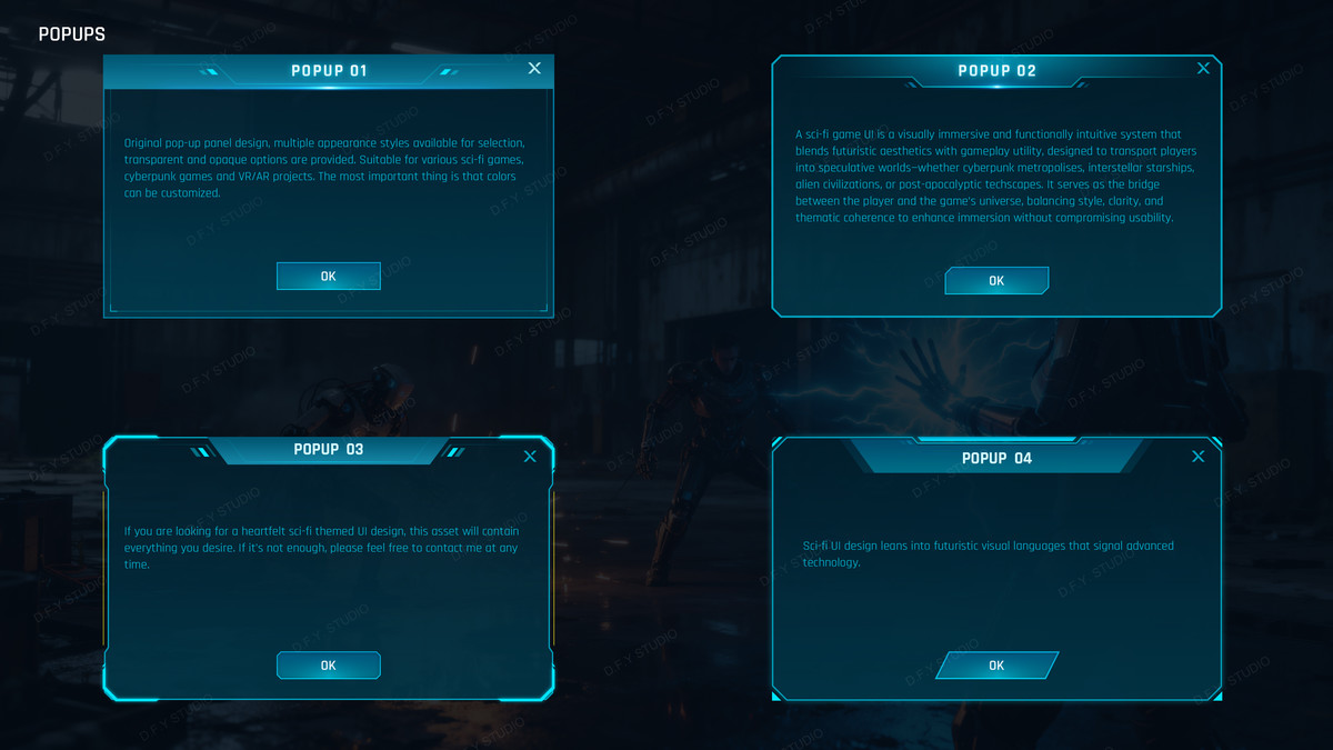 Super Sci-Fi Complete UI Pack(+PSD)