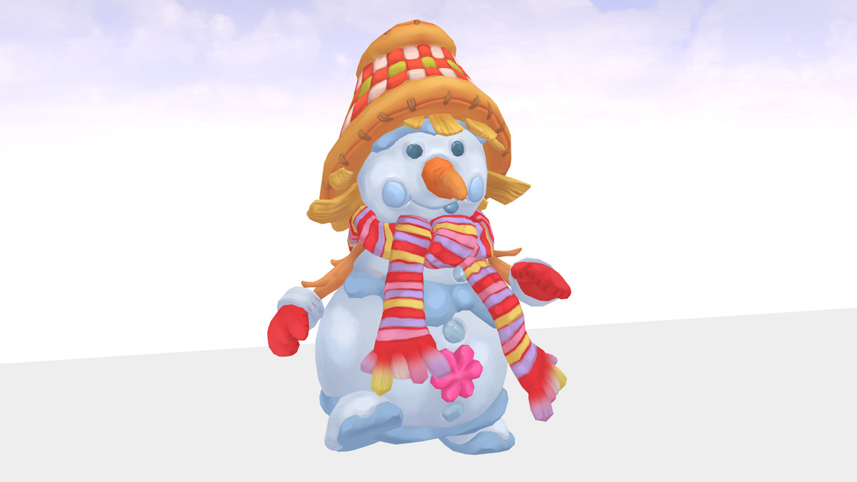 snowman with hat
