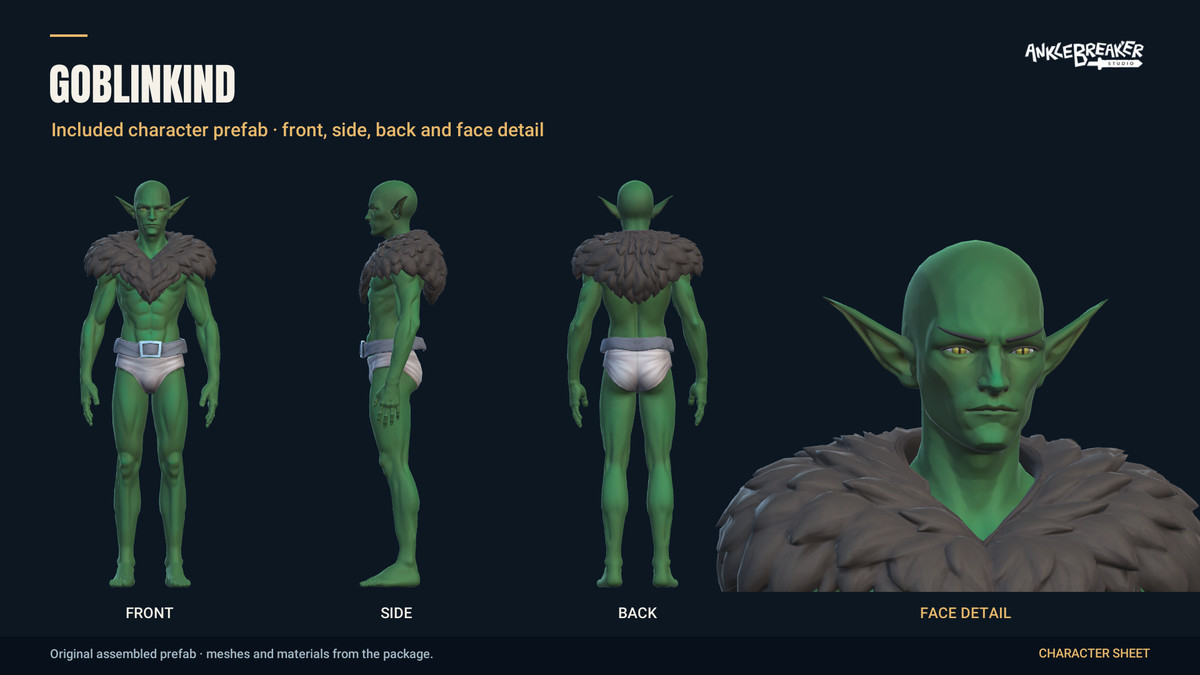Stylized Elves Characters - Facial & Body Rig