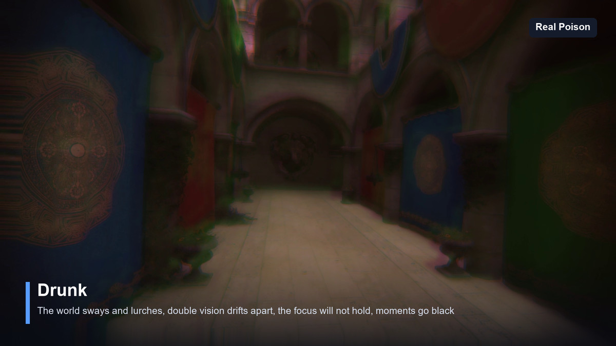 Real Poison — Screen-Space Poisoning, Drunkenness, Hallucination & Sickness