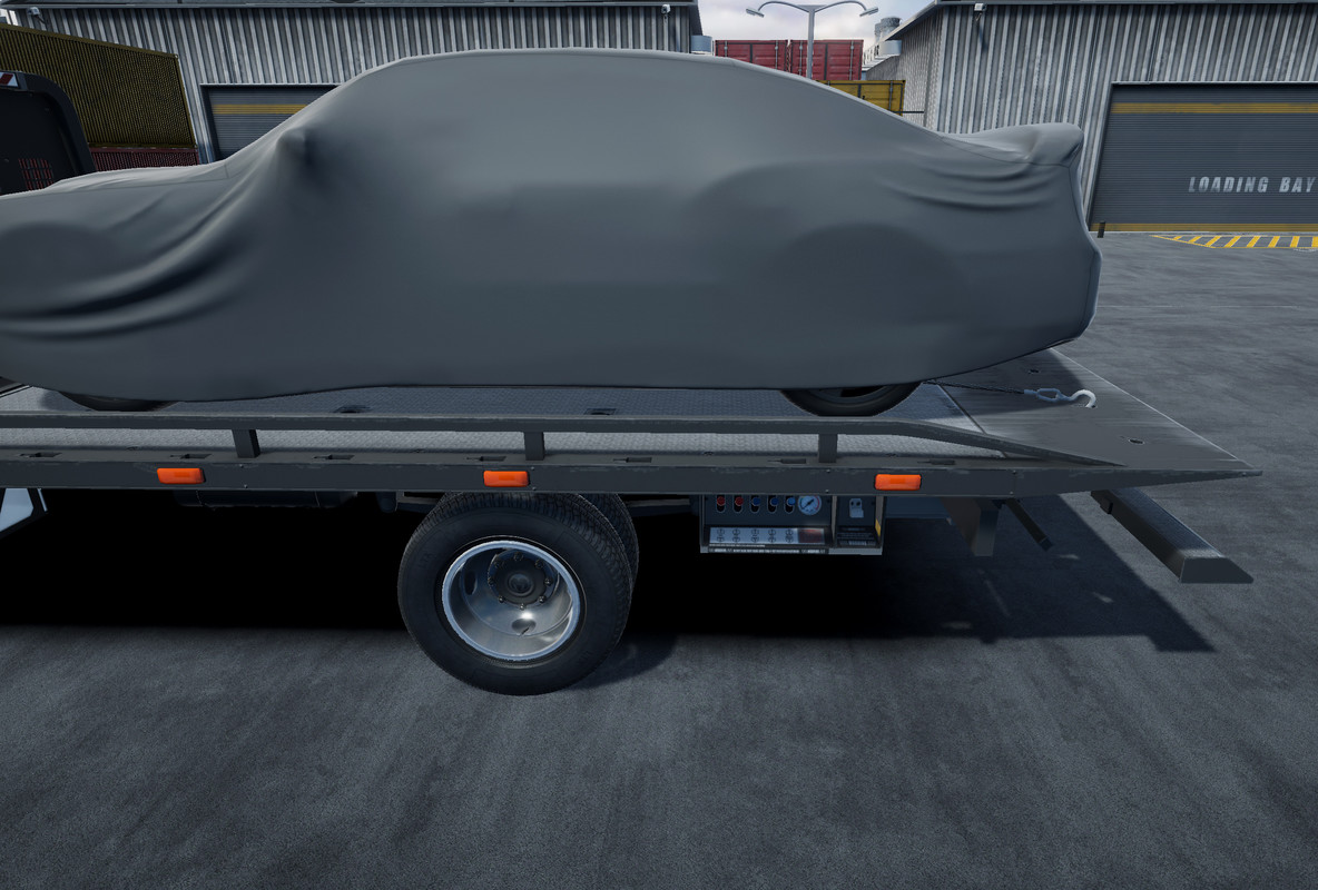 Rollback towing truck