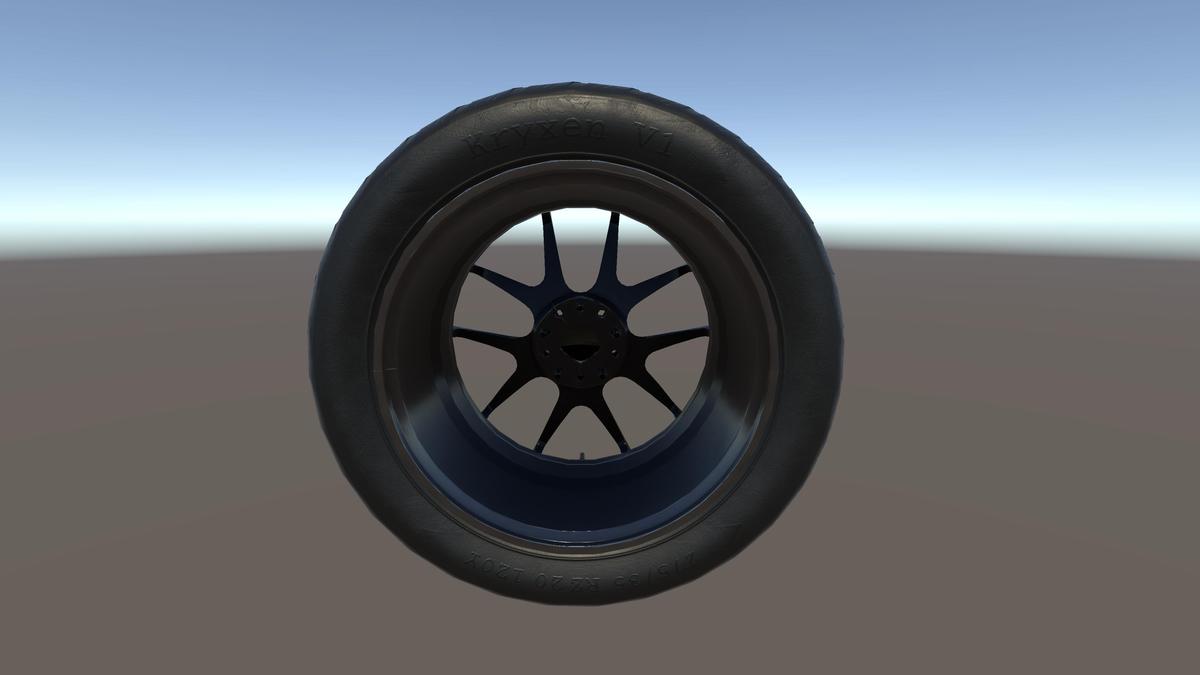 Kryxen Wheel V1 - Dark_Chrome - Game Ready