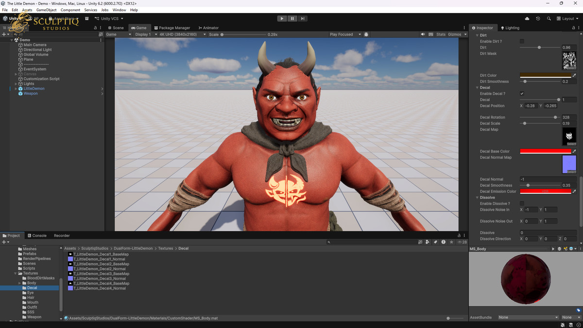 Little Demon / Hell Brute – Dual Form Character