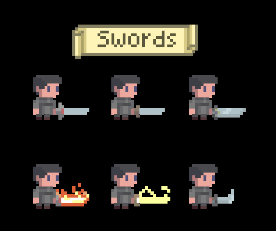 Pixel Art Modular RPG Characters