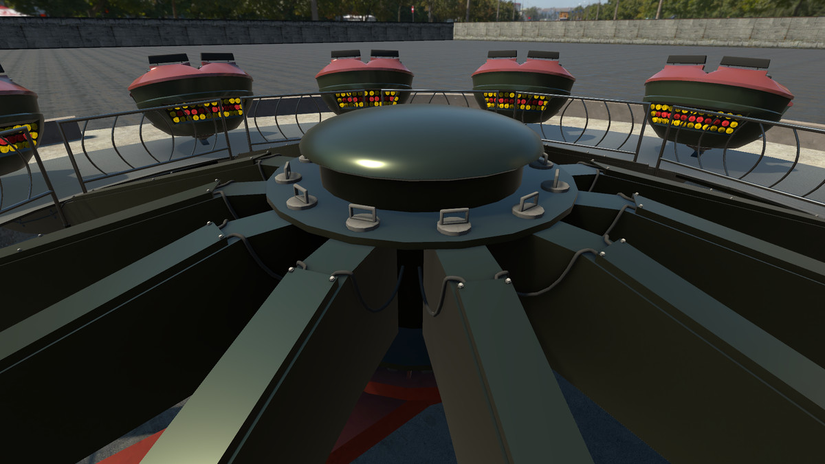 High Detail Fairground Ride 04 - DiscoRound