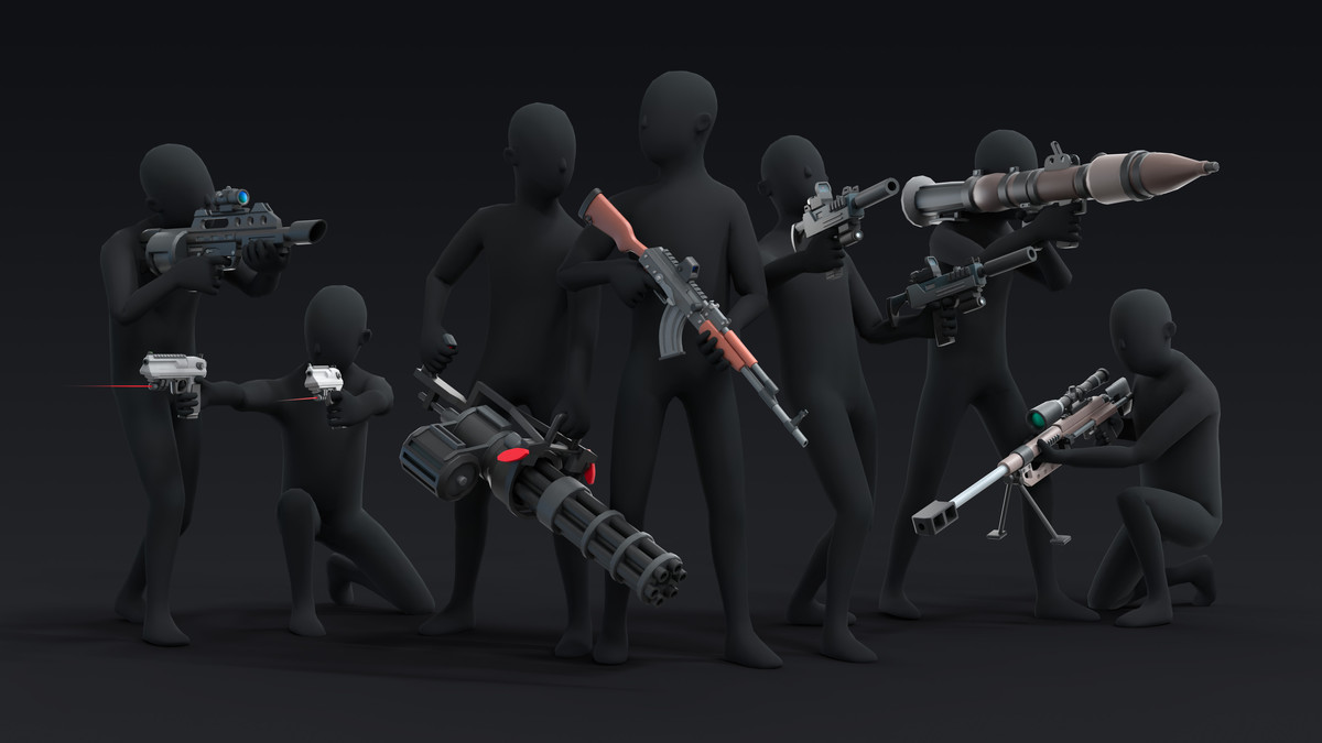 Firearms - Low Poly 3D Models Pack