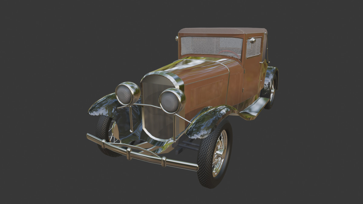 Vintage Two-Seater 1930s – Classic Car Asset