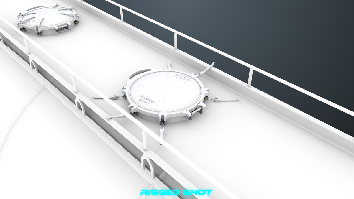 Chassis06 Cement Trailer 01 White URP HDRP Textures