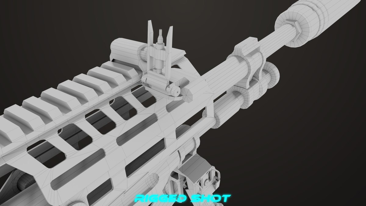 Machine Gun 14 Military Green URP HDRP Textures