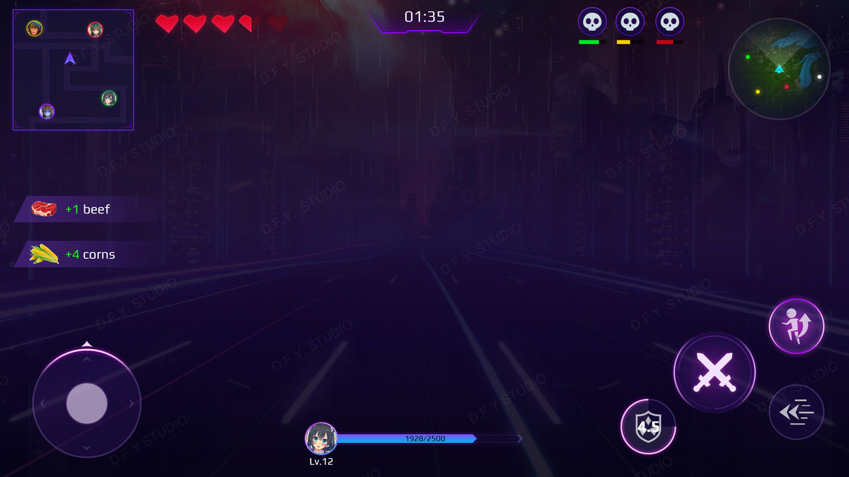 Sci-Fi Cyber UI Pro_Purple Theme