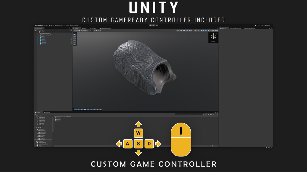 Abyssal Acid Worm - Shell Creature - #79