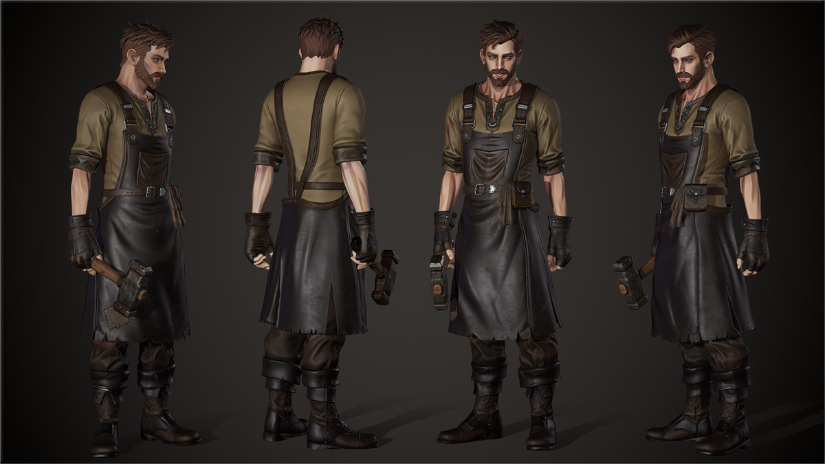 Stylized Medieval Blacksmith