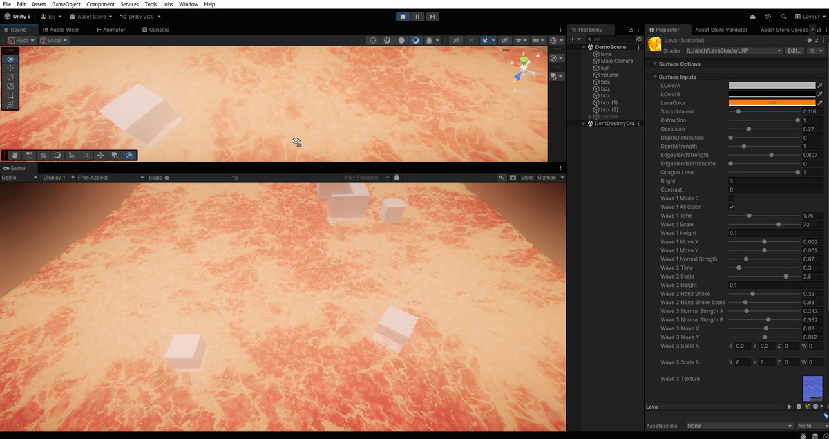 Lava shader (URP)